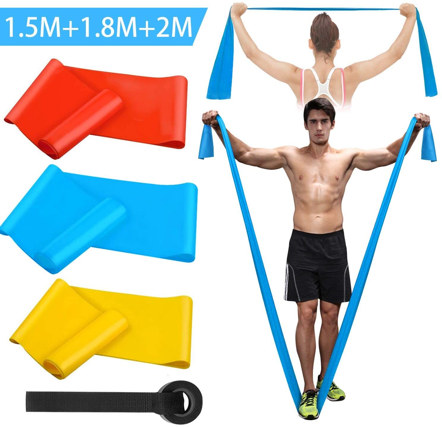 Finger Tape Athletic - Pita Kebugaran Elastis 3 Buah Pita