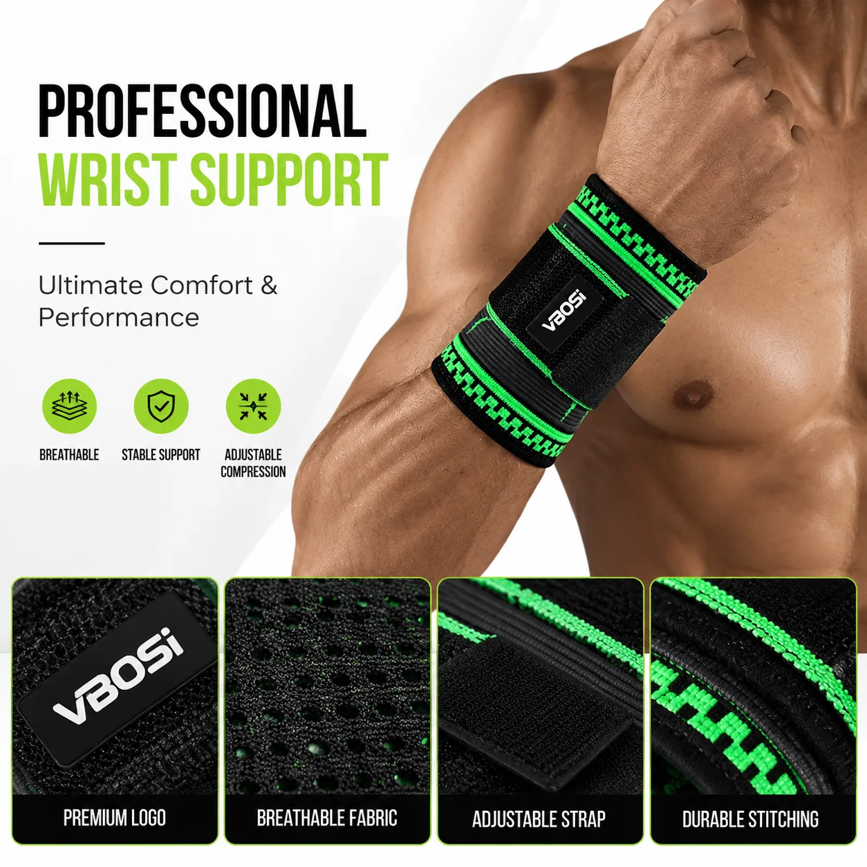 VBOSI Penyangga Pergelangan Ta - Crossfit Workout Gear ulasan dan harga