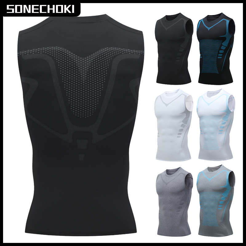 Tank Top KOMPRESI pria, kemeja - Crossfit Vest ulasan dan harga
