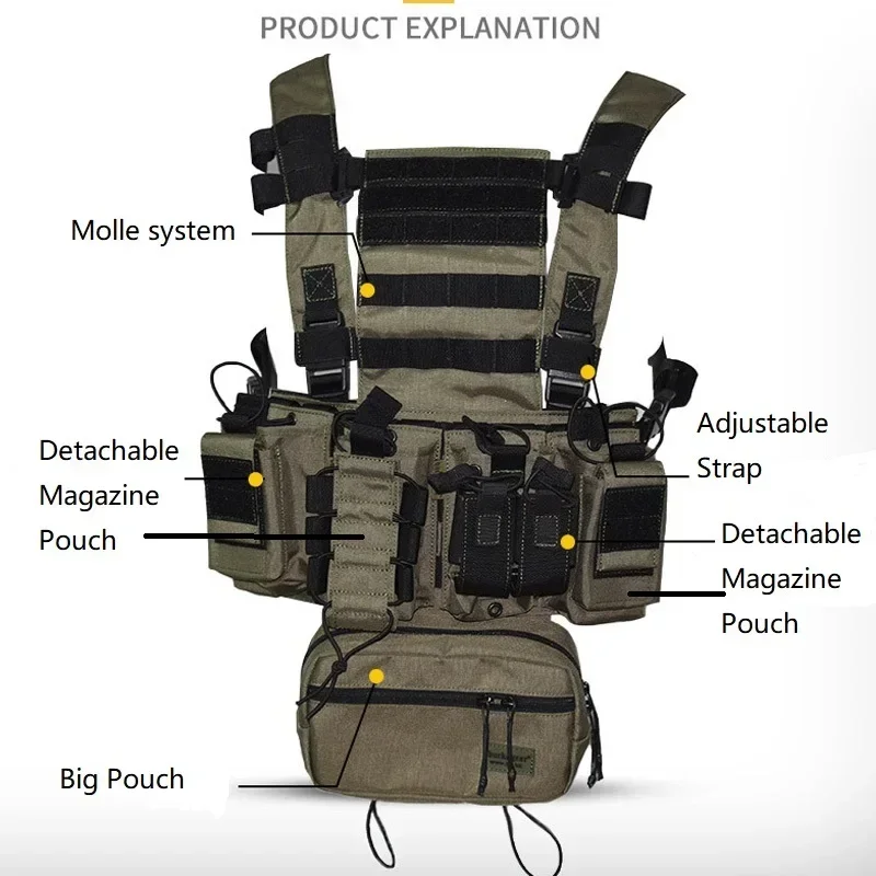 D3CR Chest Rig Vest Multicam H - Crossfit Gear Men ulasan dan harga