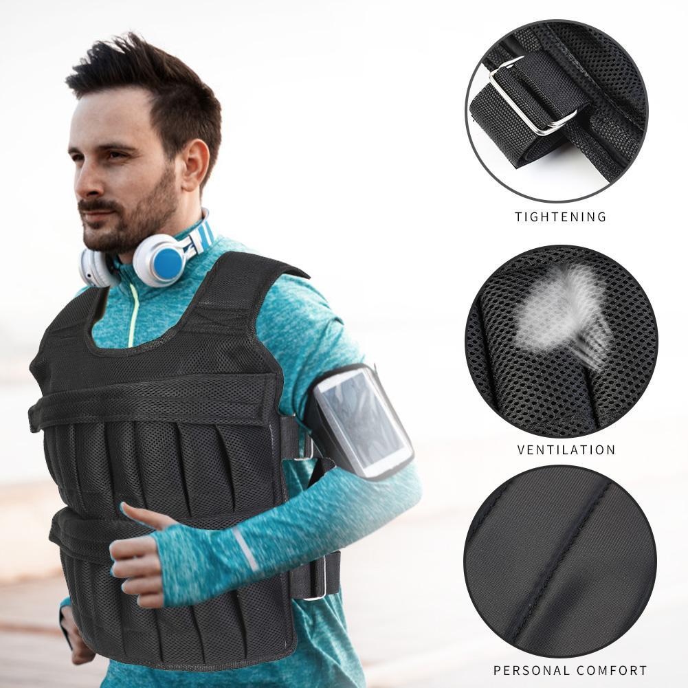 Jaket Beban Olahraga 3/15/35kg - Crossfit Vest ulasan dan harga