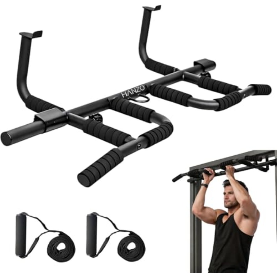 Set Bar Pull Up untuk Pintu de - Pull Up Bar Grip ulasan dan harga