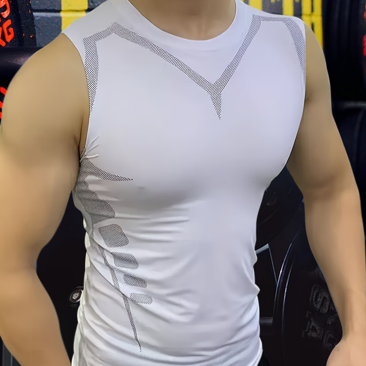 Tank Top KOMPRESI pria, kaus t - Crossfit Vest ulasan dan harga