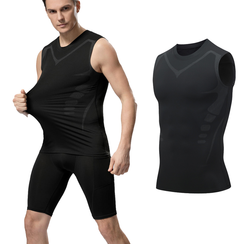 Tank Top KOMPRESI pria, kemeja - Crossfit Vest ulasan dan harga