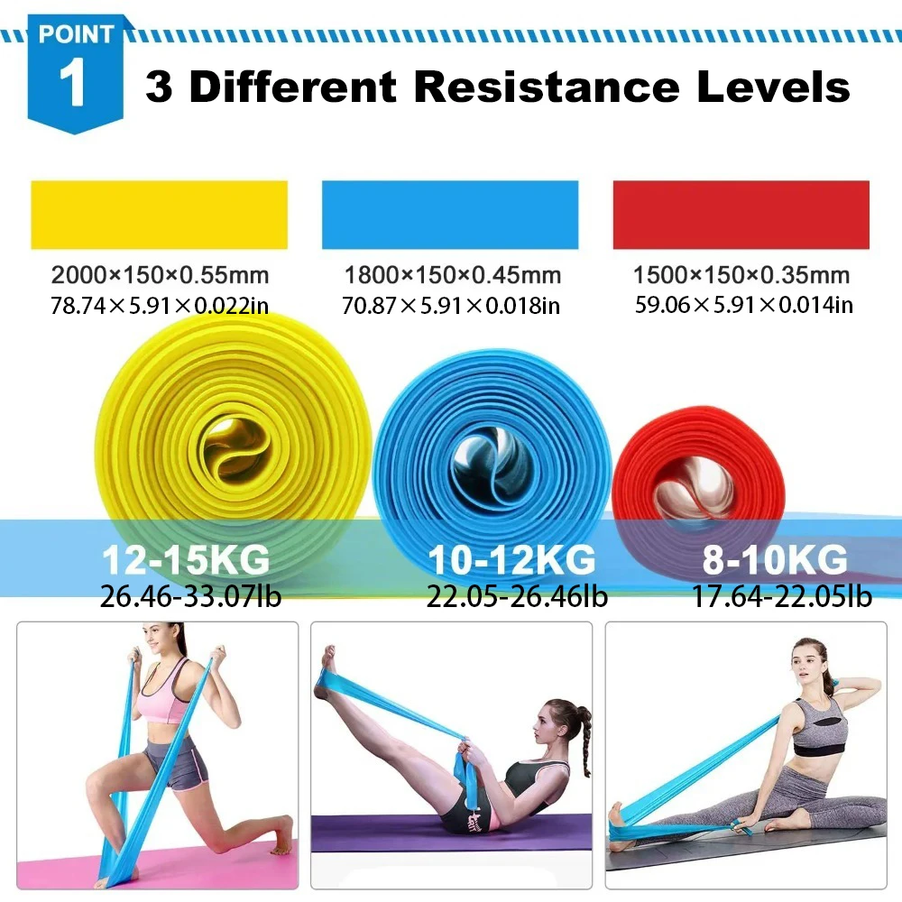 4 Buah/Set Pita Kebugaran Elas - Crossfit Workout Gear ulasan dan harga